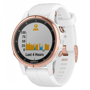 �����-���� Garmin Fenix 5S Plus SapphWht Rose Gold wWht BndGPSEMEA