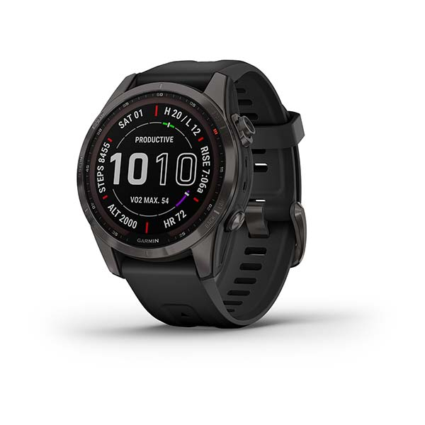 ���� Garmin FENIX 7S Sapphire Solar ��������� �������-����� DLC � ����������� ��������