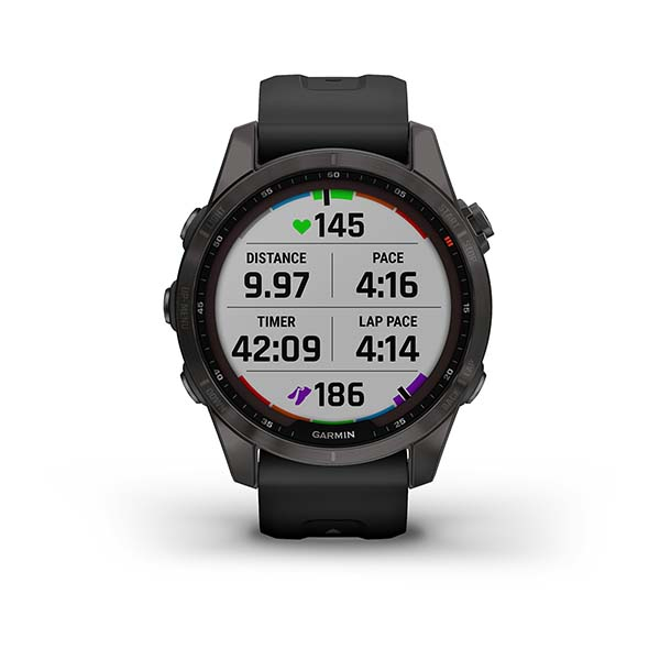���� Garmin FENIX 7S Sapphire Solar ��������� �������-����� DLC � ����������� ��������