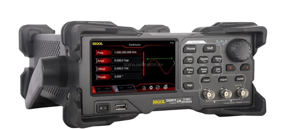 ��������� �������� ������������ ����� RIGOL DG2072