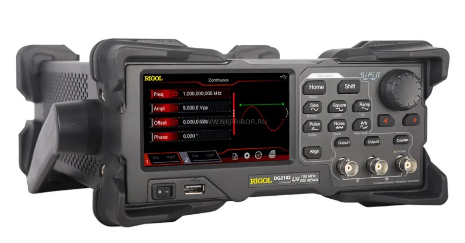��������� �������� ������������ ����� RIGOL DG2102